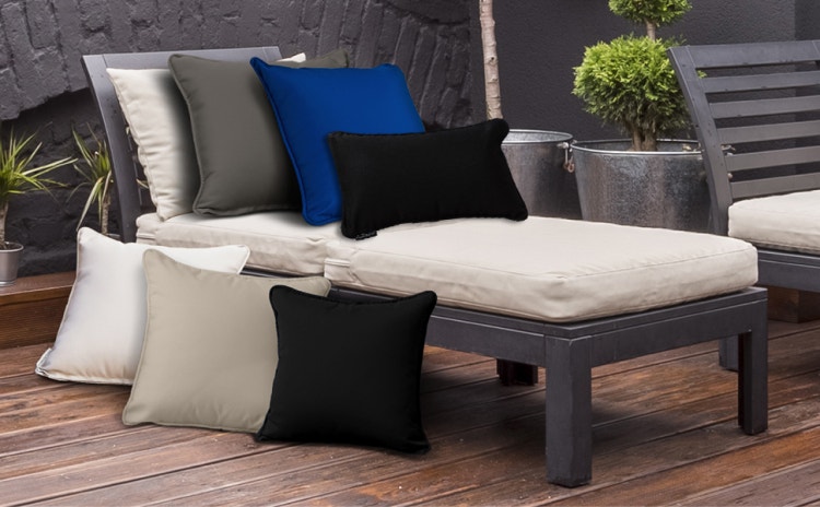 Outdoor pillows and cushions