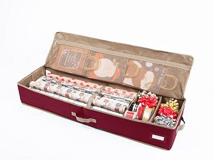 Gift wrap organizers