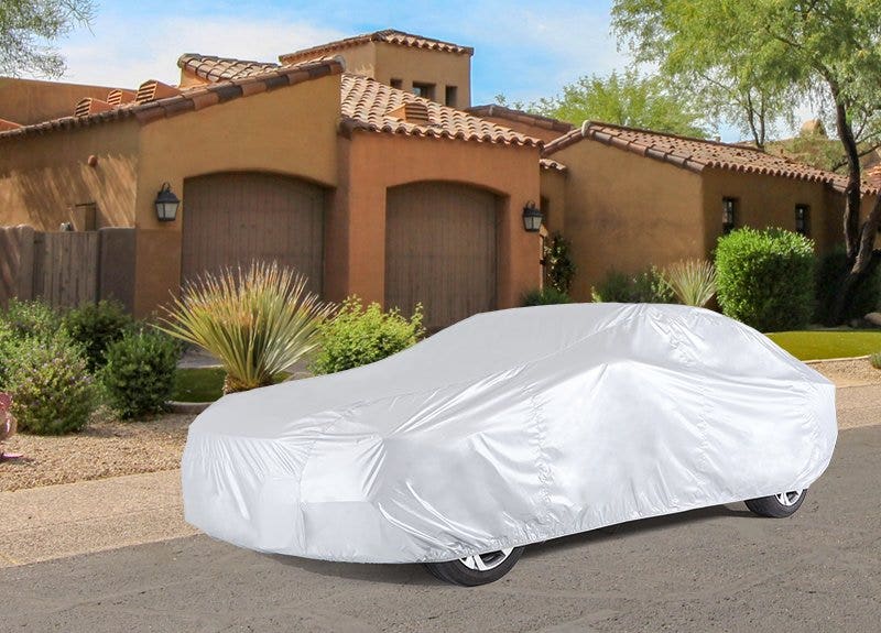 Buy Auto Oprema Grey Matty Car Body Cover with Mirror Pockets for