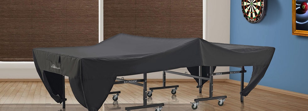 Covered ping-pong table Covered game table