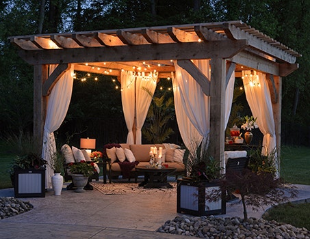 Romantic patio design